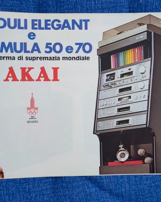 Depliant Hi-Fi Akai - anni 80