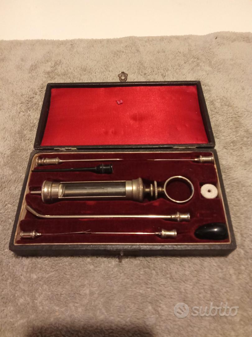 Kit Siringa Auricolare Da 4 Oz Con Due Ugelli E Scudo Cromato - SurgicalUSA, Nuovo Di Zecca