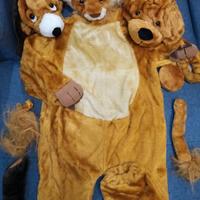Costume 3in1 cucciolo leoncino orsetto 2-3 anni