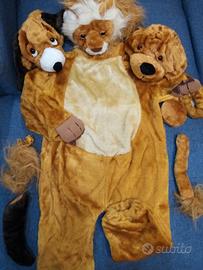 Costume 3in1 cucciolo leoncino orsetto 2-3 anni