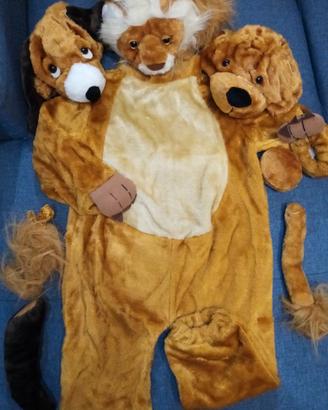 Costume 3in1 cucciolo leoncino orsetto 2-3 anni