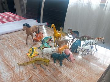 Lotto 18 Animali Vintage Giocattolo anni '80/'90 