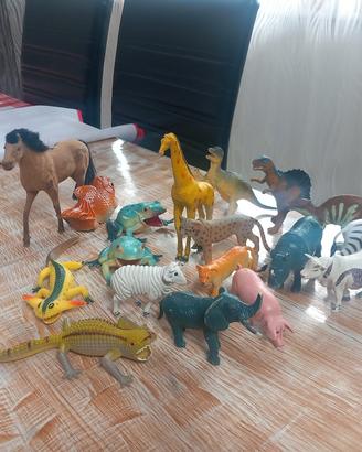 Lotto 18 Animali Vintage Giocattolo anni '80/'90 