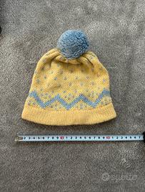 Cappello neonato in lana e alpaca