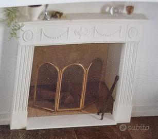 Cornice per caminetto in gesso – stile inglese –