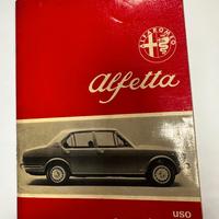 Libretto Alfa Romeo Alfetta uso e manutenzione