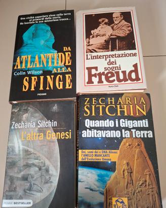libri zecharia sitchin, colin wilson, freud, kenyo