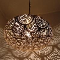 Lampada a sospensione in ottone, diametro 45 cm