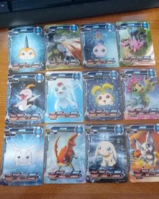 Lotto 12 cards Digimon partner in chinese R DMO1