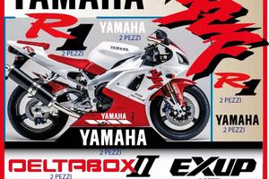 Kit adesivi aftmarket Yamaha R1 98 selle rosse