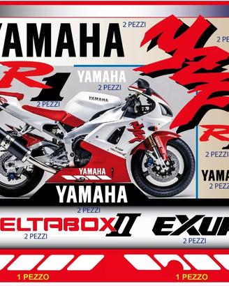 Kit adesivi aftmarket Yamaha R1 98 selle rosse