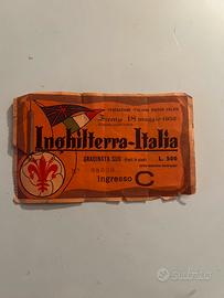 Biglietto partita calcio 1952
