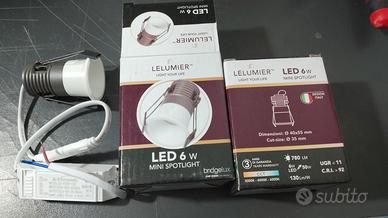 Faretti da incasso led 6w (50Watt). Nuovi