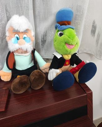 Peluche Geppetto e Grillo parlante