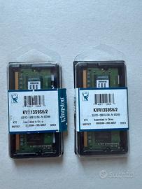 KINGSTON KVR13S9S6/2 DDR3 SODIMM