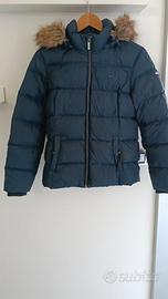 Piumino Tommy Hilfiger in Vera Piuma d'Oca - Blu N