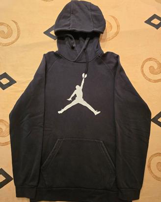 Felpa Nike Jordan da uomo con cappuccio, nera