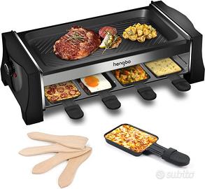 Raclette Griglia Elettrica per 8 persone 1100W