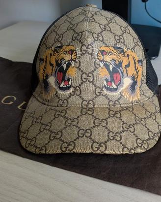 Gucci Tigers Print GG Supreme Baseball Hat