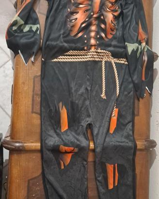 Vestiti halloween scheletro, zucca e streghetta