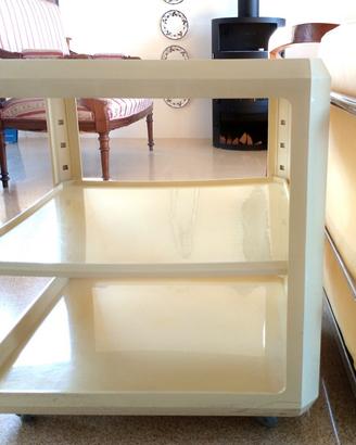 Tavolino carrello con ruote originale Kartell '60