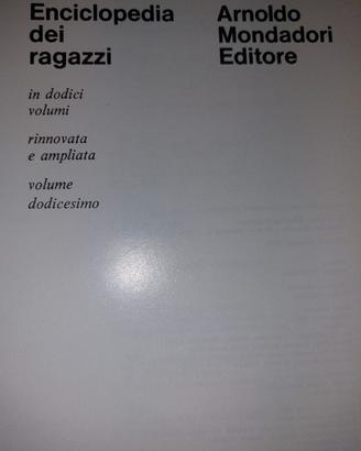 ENCICLOPEDIA DEI RAGAZZI  Mondadori