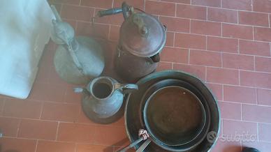 126 pezzi di cose miste in rame vintage 