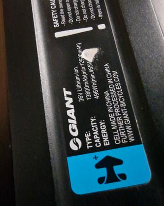 Batteria Giant EnergyPak 500 36V 500Wh