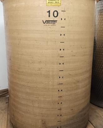 Fusto plastica con coperchio per vino 1.000 l