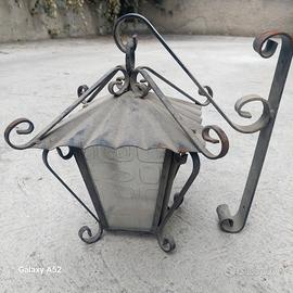lampada ferro battuto