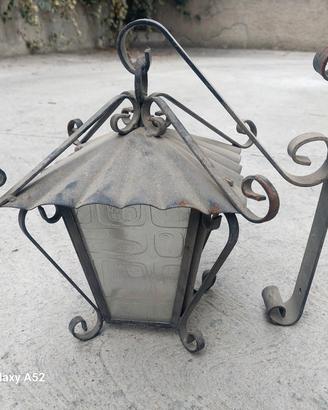 lampada ferro battuto