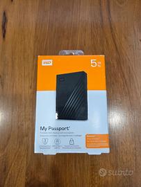 Hard Disk Esterno WD My Passport 5TB Nero