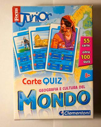 carte quiz sul Mondo Clementoni +8 anni usato