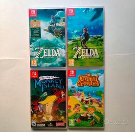 Lotto 4 Giochi Nintendo Switch – Zelda, Animal