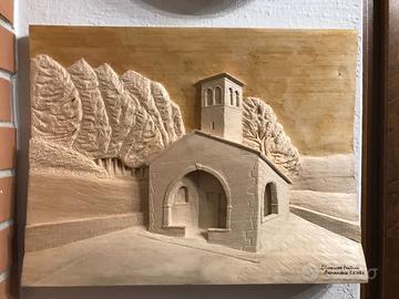 SCULTURA IN MEDIORILIEVO IN LEGNO DI TIGLIO