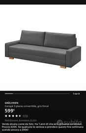 Divano letto 3 posti