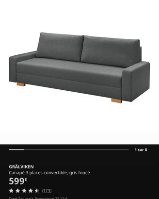 Divano letto 3 posti