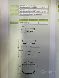 Lavabo semincasso ideal standard