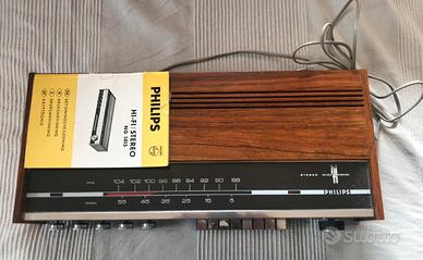 Radio analogica Tuner Philips 1415 1986 Vintage