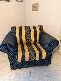 Poltrona Classica Imbottita in tessuto Jacquard