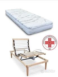 Letto Ortopedico Elettrico con Materasso Medicale