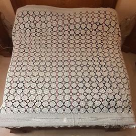 Coperta matrimoniale cotone a uncinetto, 270x220