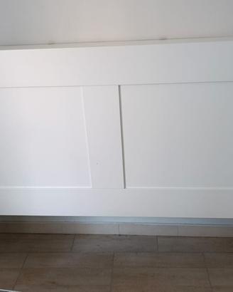 testiera letto con mensole laterali 