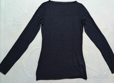 Maglia Intimissimi Ultralight Cashmere Pois Blu S