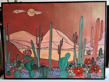 Quadro scena desertica