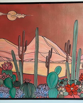 Quadro scena desertica