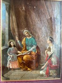 Il dipinto è vecchio, XVIII secolo, l'autore è sco