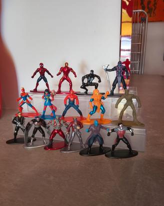 Lotto marvel dc mini metalfigs jada personaggi
