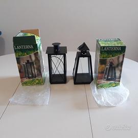 due lanterne  portacandele