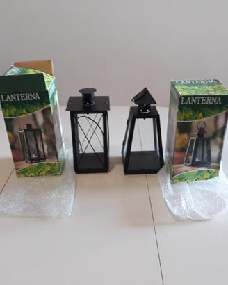 due lanterne  portacandele
